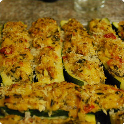 Tuna filled zucchini - International Cooking Blog
