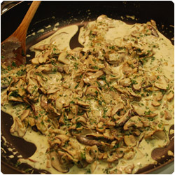 Tagliatelle with Mashrooms - International Cooking Blog