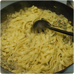 Tagliatelle with Mashrooms - International Cooking Blog