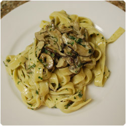 Tagliatelle with Mashrooms - International Cooking Blog